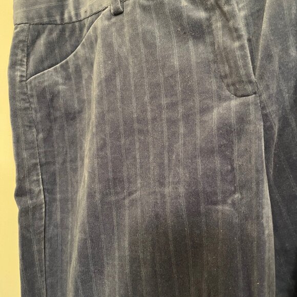 Express Design Studio Pinstripe Cotton Velvet Pants Size 10 - Picture 4 of 5